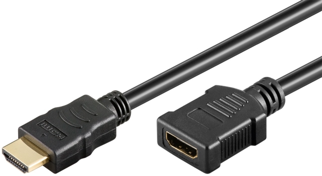 Goobay Höghastighets HDMI™-förlängningskabel med Ethernet HDMI™-kontakt (typ A) > HDMI™-uttag (typ A)