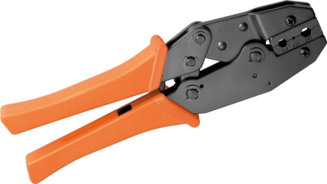 Goobay Crimptång för BNC-, TNC-, SMA- och N-kontakter lämplig för koaxialkablar av typ RG-58, RG-59, RG-62, RG-140, RG-141, RG-142, RG-210, RG-223, RG-303 och RG-400