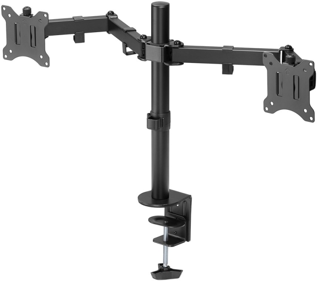 Goobay Dual Monitor Mount Flex 17-32 tuuman (43-81 cm) näytöille tarkoitettu joustava kiinnike