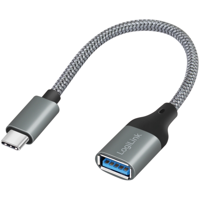 LogiLink USB-C uros USB-A naaras OTG 15W 0.15m 0.15m