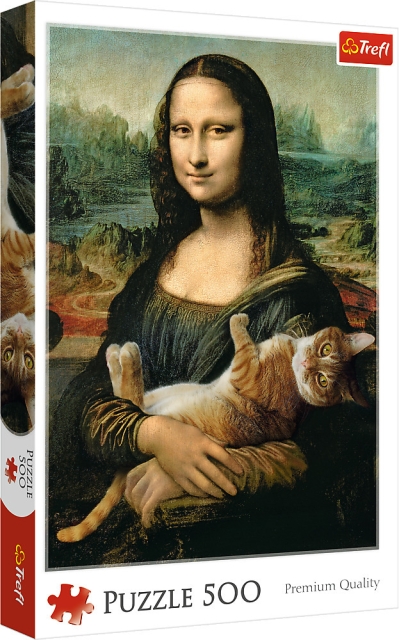 Trefl Mona Lisa ja kissa- palapeli, 500 palaa