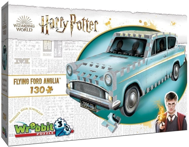 Harry Potter Wrebbit Flying Ford Anglia 3D-palapeli, 130 palaa