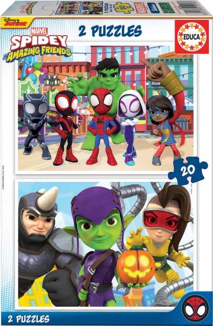 Educa Spidey & His Amazing Friends -palapeli, 2x20 palaa