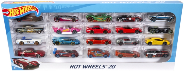 Hot Wheels pikkuauto, 20 kpl