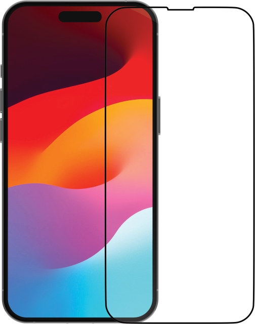 dbramante1928 Eco-Shield -näytönsuoja, iPhone 15 Plus, mustat reunat