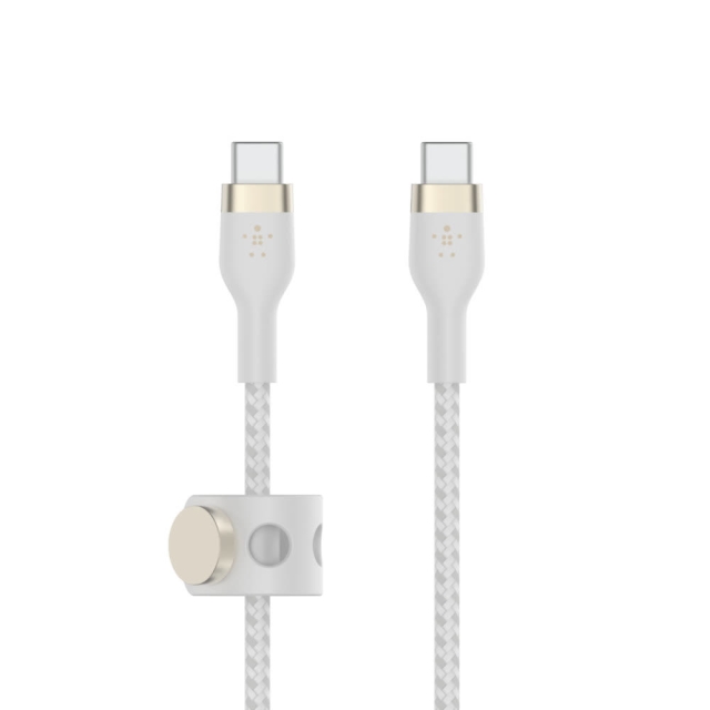 Belkin BOOST CHARGE USB-C to USB-C 2.0 Braided Silicon, 1m, White