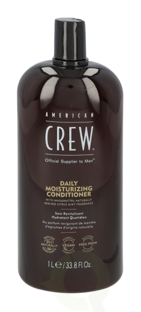 American Crew Daily Moisturizing Conditioner 1000 ml 91% Naturally Vegan