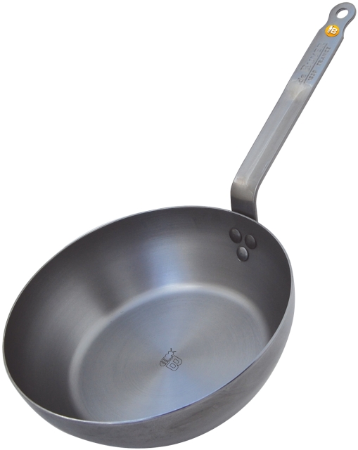 De Buyer Mineral B Element -paistinpannu / kasari "rustic", hiiliteräs, 28 cm