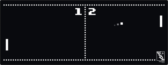 Supe Deskmat Pong -hiirimatto, 92 x 36 cm