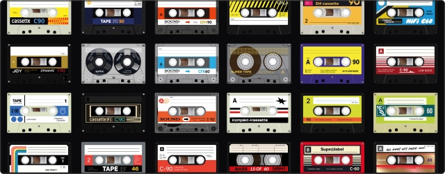 Supe Deskmat Casette -hiirimatto, 92 x 36 cm