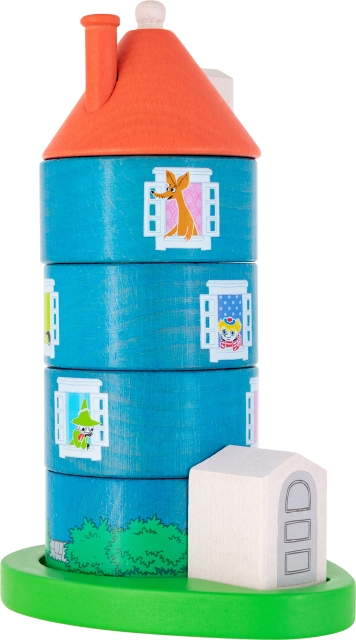 Muumi t - pinottava Muumitalo, puinen