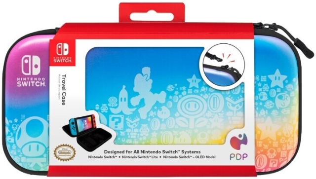 PDP Gaming Slim Deluxe Travel Case – Star Spectrum -suojakotelo, Switch