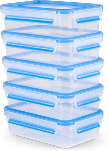 Tefal MasterSeal MealPrep -säilytysrasiasetti, 5 x 0,8 L