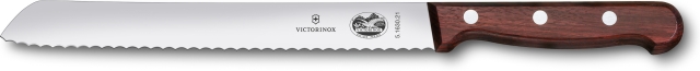 Victorinox Wood -leipäveitsi, 21 cm, sahalaita