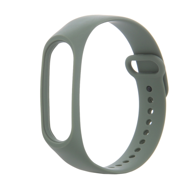 Silikoniranneke Xiaomi Mi Band 3 / 4 -rannekkeelle, khaki värinen