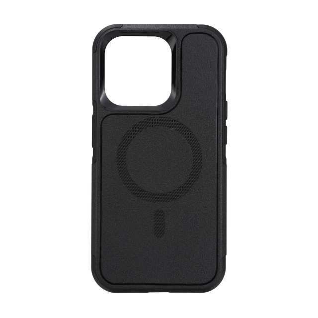 Essentials iPhone 15 Pro rugged case, magnet, black