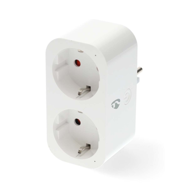Nedis SmartLife Älypistorasia | IP21 | Virtamittari | 3680 W | Type F (CEE 7/7) | 0 - 55 °C | Android™ / IOS | 2-suuntainen | Valkoinen | 1 kpl