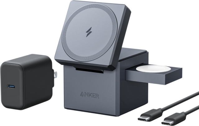 Anker 3-in-1 Cube with MagSafe -langaton latausalusta