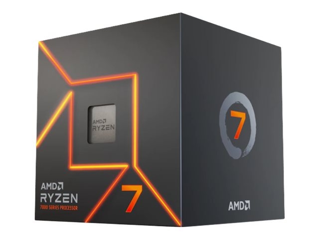 AMD CPU Ryzen 7 7700 3,8 GHz 8 kärnor AM5 (TRAY - med kylare)
