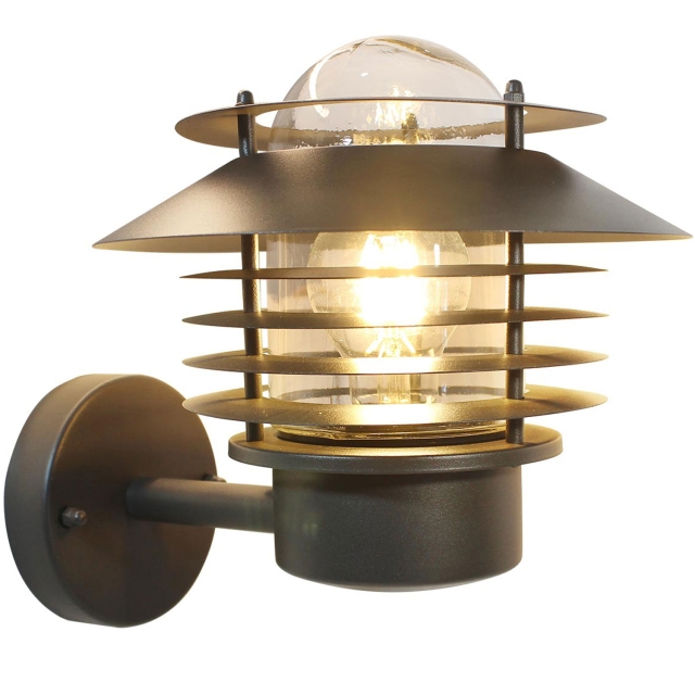 Llitt Stig Up Väggarmatur E27-sockel IP44 Antracit