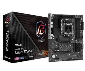 ASRock B650 PG Lightning Moderkort - AMD B650 - AMD AM5 socket - DDR5 RAM - ATX