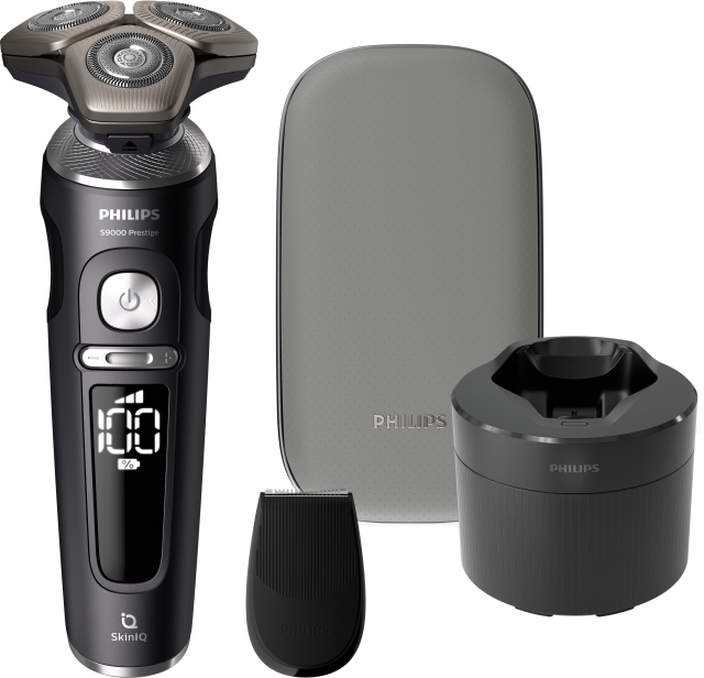 Philips Shaver S9000 Prestige SP9840/32 -parranajokone puhdistusasemalla