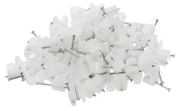 Nordic Quality Kabelklipps 5-7mm, Neutral, 100 st