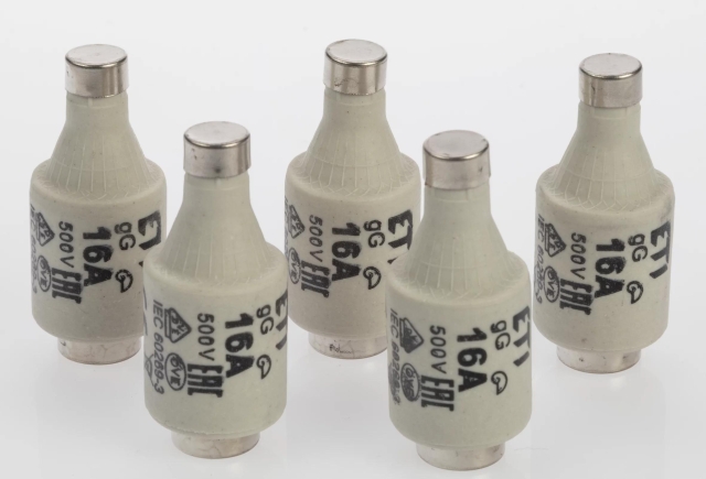 Nordic Quality Diazed DZ II fuses, 16A, 5 pcs