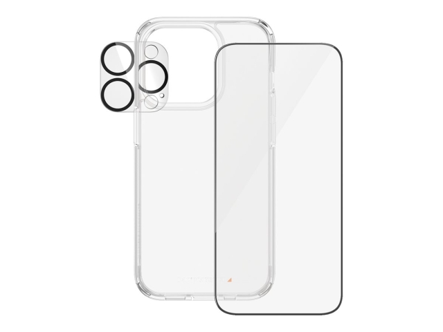 PanzerGlass näyttö/lasit/takakuori musta läpinäkyvä Apple iPhone 15 Pro