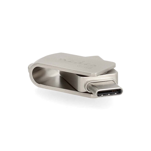 Nedis Muistitikku | 64 GB | USB-A / USB-C™ | Lukunopeus: 90 MB/s | Kirjoitusnopeus: 20 MB/s