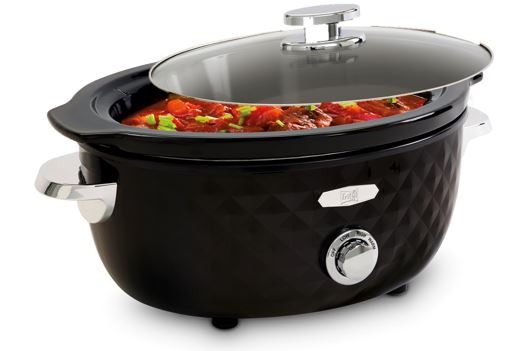 FRITEL Family Slow cooker 5.5liter Black/Chrome