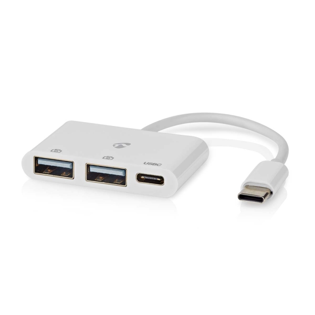 Nedis USB-keskitin | 1x USB-C™ | 1x USB-C™ / 2x USB 2.0 A Female | 3-Porttinen port(s) | USB Virta