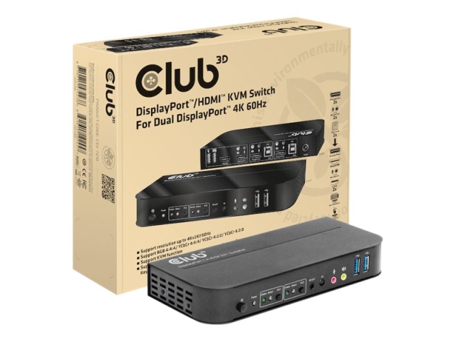 Club 3D CSV-7210 KVM / audio-switch Desktop