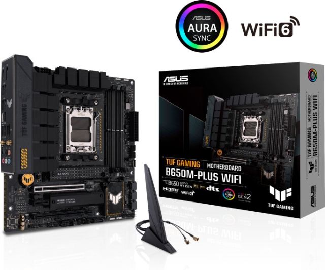 ASUS TUF GAMING B650M-PLUS WIFI mATX-emolevy