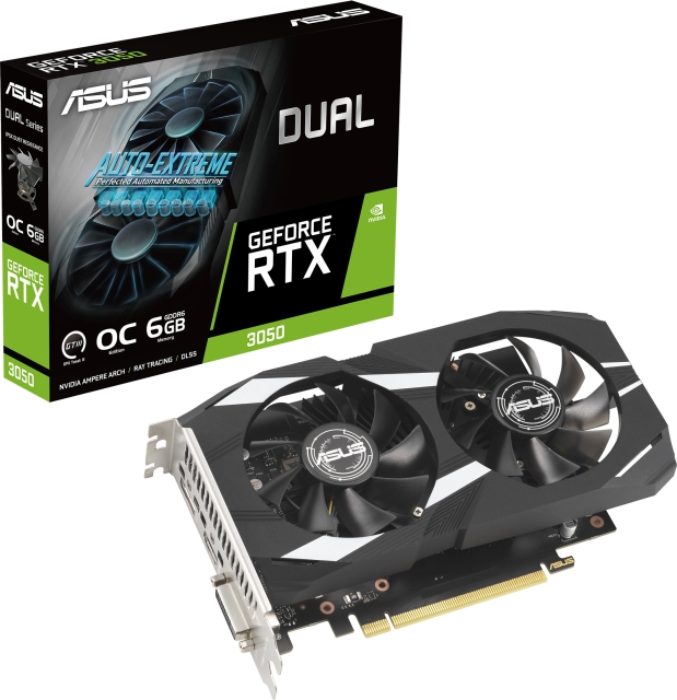 ASUS DUAL GeForce RTX 3050 OC 6GB -näytönohjain