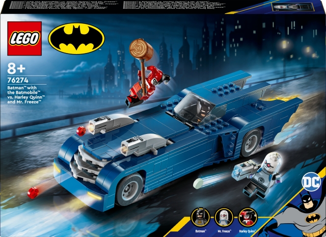 LEGO Super Heroes DC 76274 - Batman™ ja Batmobile™ vastaan Harley Quinn™ ja Pakkasherra