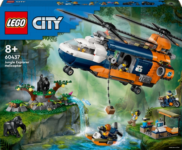 LEGO City Exploration 60437  - Viidakkotutkijan helikopteri leirissä