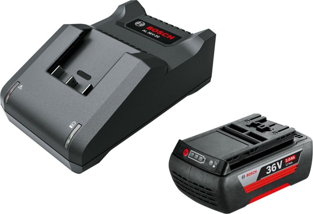 Bosch 36V Li-ion -akkulaturipaketti,  2,0 Ah akku ja AL 36-20 -laturi