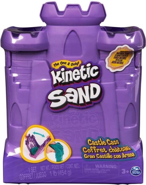 Kinetic Sand Castle Case -taikahiekkasetti, lime green