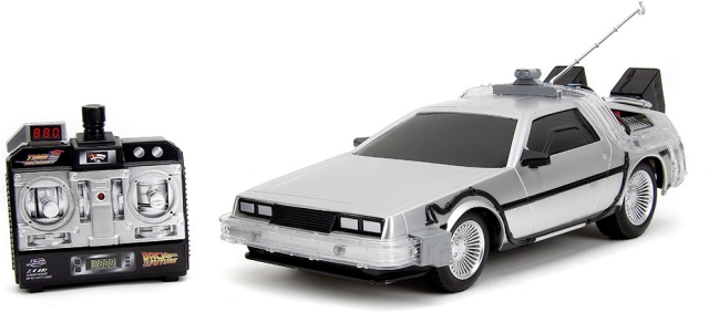 Jada Back to the Future RC Time Machine -radio-ojattava auto, 1:16