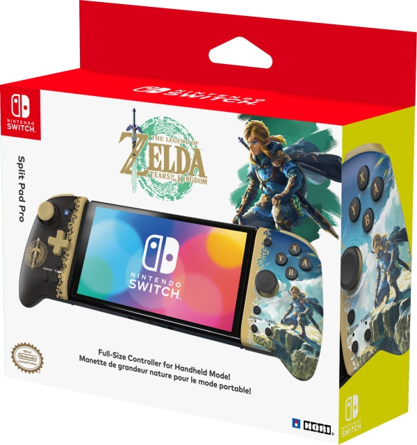 HORI Split Pad Pro – The Legend of Zelda: Tears of the Kingdom -peliohjain, Switch / Switch OLED