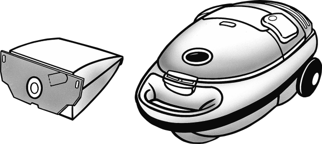 Nordic Quality MEL 2065 Dammsugarpåsar, 5 påsar + 1 filter