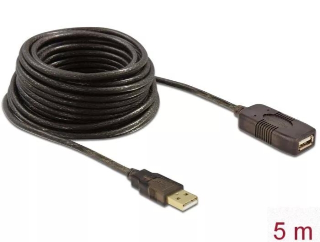 DeLOCK Cable USB 2.0 Extension, active 5 m