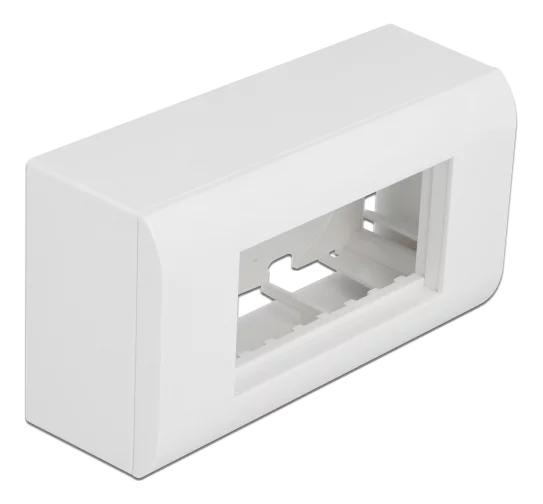 DeLOCK Surfacemounted Housing  Easy 45 Modules 152 x 82 mm white