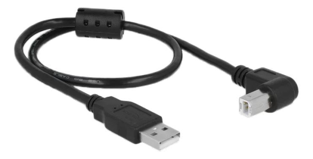 DeLOCK Cable USB 2.0 Type-A male > USB 2.0 Type-B male angled 0.5 m