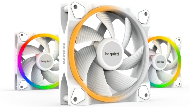 Be Quiet! Light Wings PWM -tuuletinpakkaus, 120 mm, 3-pack, valkoinen