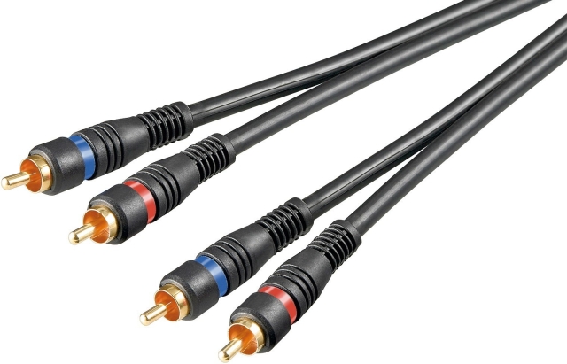 Goobay 2 x RCA -  2 x RCA -audiokaapeli, 0,2 m