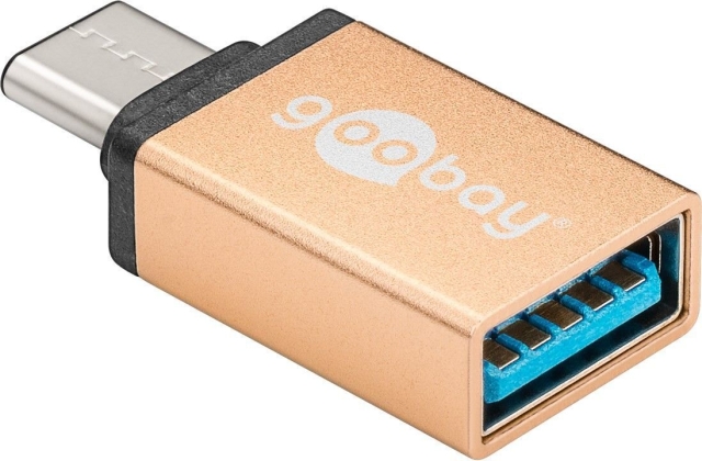 Goobay USB-C - A 3.0-adapteri, kulta