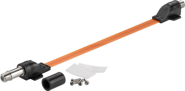 Goobay F-naaras - F-naaras -läpivientikaapeli, 50 cm