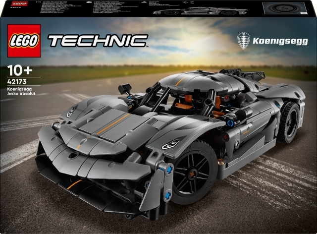 LEGO Technic 42173 - Harmaa hyperauto Koenigsegg Jesko Absolut
